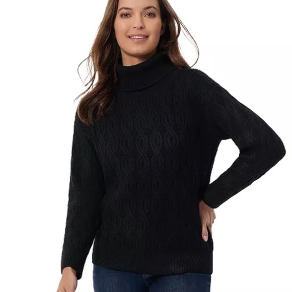 Jones New York
Women's Cable-Knit Turtleneck Sweater - Picture 1 of 3